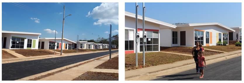 Fotografías del proyecto de vivienda entregado Campo Claro en Orotina.